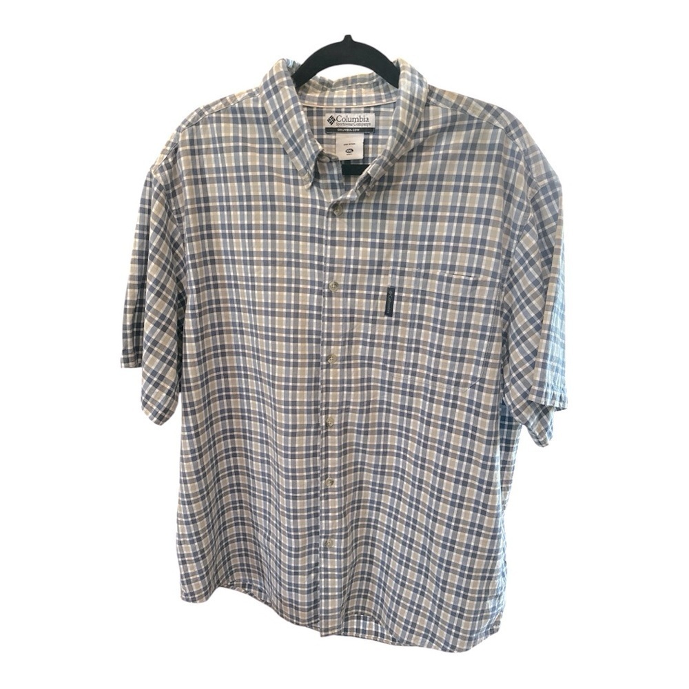 Columbia Sportswear Plaid Short Sleeve Shirt Men’s XXL – 100% Cotton NWT